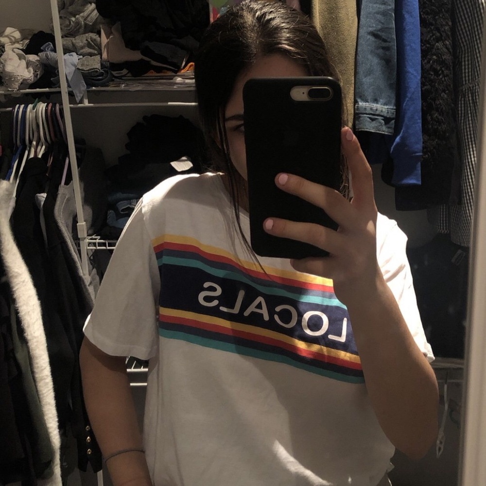 Locals White graphic tee